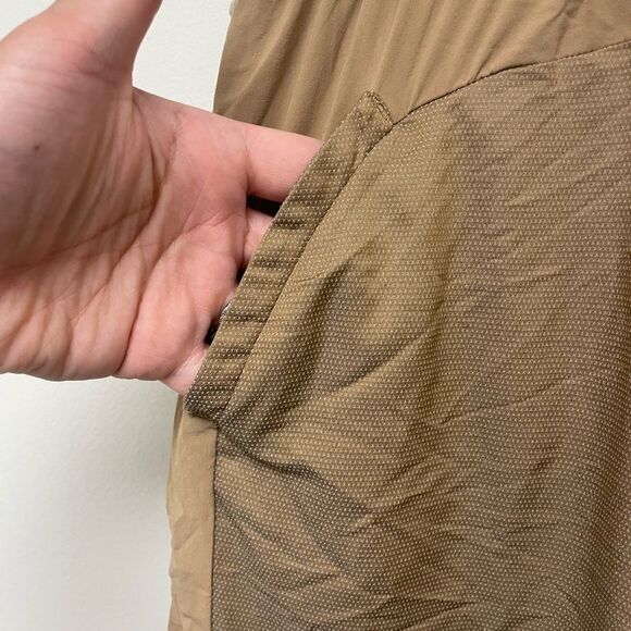 Without Walls Tan Drawstring Trouser Cropped Track Pant Size Small - Picture 7 of 11